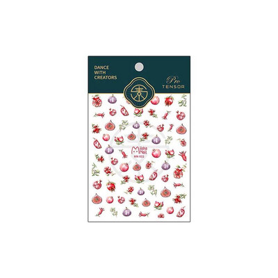 Roos Isekleepuv Arbuus Puuviljad Küünekleebised Maniküüri tarvikud Küünekaunistused Lilled Küünekleebised