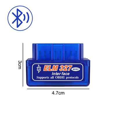 Scaner auto OBD2 Mini ELM327 Tester adaptor de diagnosticare Wireless WIFI Bluetooth Instrument de diagnosticare auto Cititor de cod pentru Android IOS