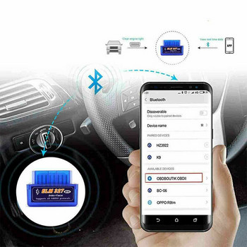 Super Mini ELM327 V2.1 συμβατός με Bluetooth Σαρωτής OBD σε Παράθυρο Android Εργαλείο διάγνωσης αυτοκινήτου Ανίχνευση σφαλμάτων OBD II Code Reader