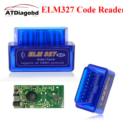 Ultima versiune Super Mini ELM327 Bluetooth V2.1 OBD2 Mini Elm 327 Instrument de scanare de diagnosticare auto pentru protocoale ODB2 OBDII