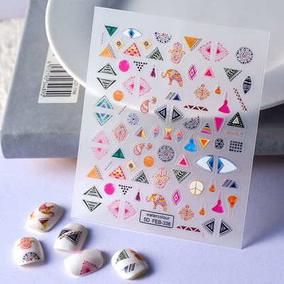 Retro lilledega pildiraam Vintage 5D pehme reljeefsed reljeefid isekleepuvad küünekunstiga kaunistused kleebis maniküüri kleebis populaarne naine