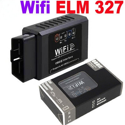 OBD2 WIFI ELM327 V 1.5 Скенер за IPhone IOS / Android Auto OBDII OBD 2 ODB II ELM 327 V1.5 Диагностичен инструмент за четец на WI-FI кодове