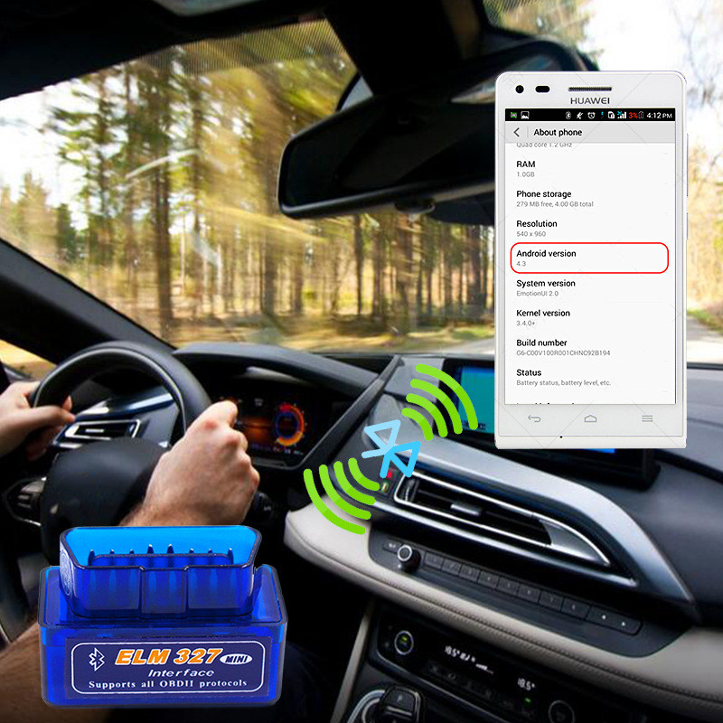 OBD2 skanner ELM327 autodiagnostika detektori koodilugeja tööriist V2.1 WIFI Bluetooth OBD 2 iOS-i Androidi automaatse skannimise remonditööriistadele