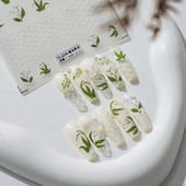 Mood Lehed Liblikad Orhideed Küüntekaunistused Lilled Küünekleebised Maniküüri Aksessuaarid Küünekleebised