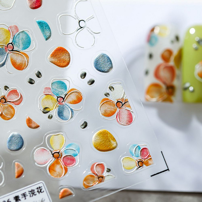 Voće Samoljepljivi dodaci za manikuru DIY Nail Art Dekoracije Jagode Naljepnice za nokte Cvijeće Naljepnice za nokte