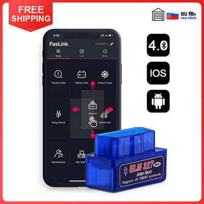Blue Driver Mini Bluetooth ELM327 V2.1 IPhone ingyenes frissítés autóipari OBD2 diagnosztikai lapolvasó motorkód olvasó