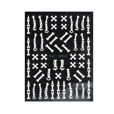 Dekoracija Salon za nokte Noć vještica Pumpkin Naljepnice za nokte Naljepnice za manikuru Naljepnice s reljefom za nokte 5D ljepljive naljepnice