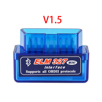 Mini Elm327 Obd2 skener Bluetooth-kompatibilan V1.5/2.1 Auto skener Alat za čitanje kodova Alat za dijagnostiku automobila Alati za popravak za Android