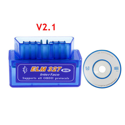 Mini Elm327 Obd2 skener Bluetooth-kompatibilan V1.5/2.1 Auto skener Alat za čitanje kodova Alat za dijagnostiku automobila Alati za popravak za Android