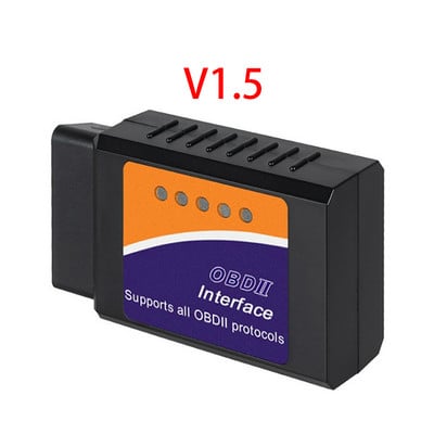 Mini Elm327 Obd2 skener Bluetooth-kompatibilan V1.5/2.1 Auto skener Alat za čitanje kodova Alat za dijagnostiku automobila Alati za popravak za Android