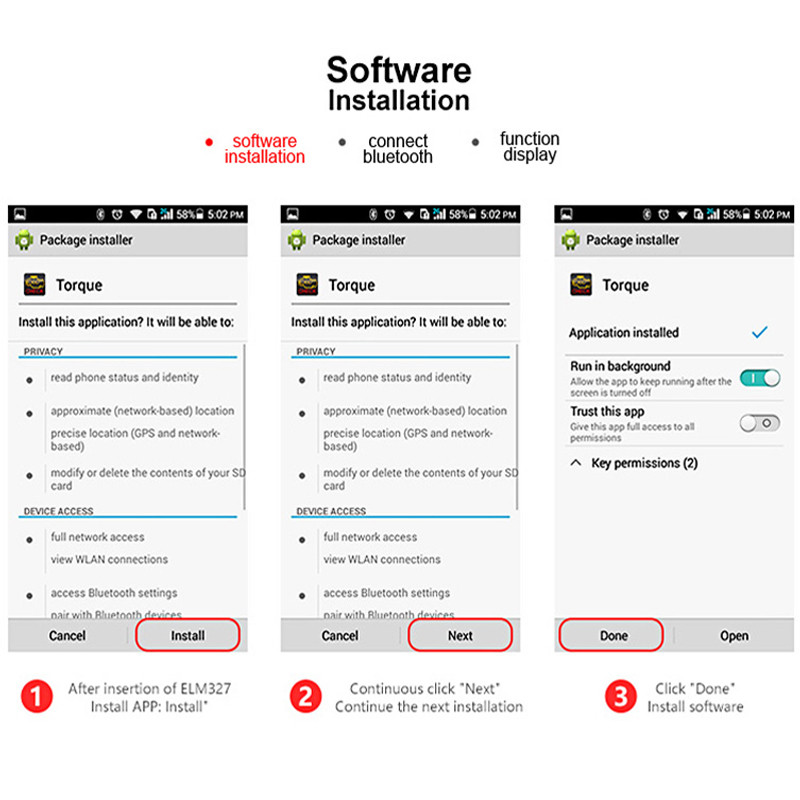 Mini Elm327 Obd2 skener Bluetooth-kompatibilan V1.5/2.1 Auto skener Alat za čitanje kodova Alat za dijagnostiku automobila Alati za popravak za Android