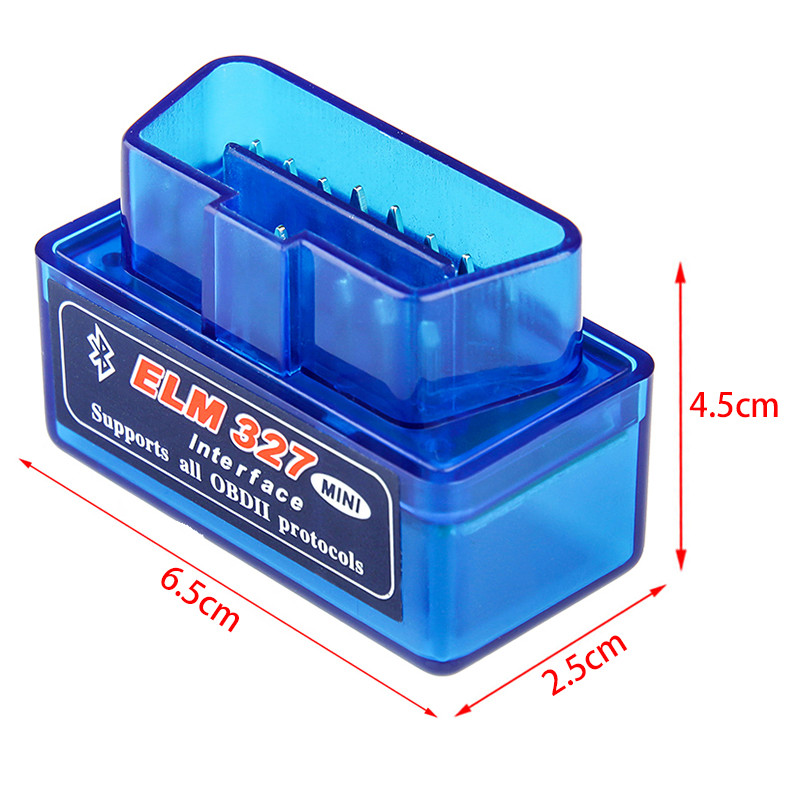 Mini Elm327 Obd2 skener Bluetooth-kompatibilan V1.5/2.1 Auto skener Alat za čitanje kodova Alat za dijagnostiku automobila Alati za popravak za Android