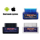 Auto rikkedetektor ELM327 Mini V2.1 Bluetooth OBD kaherežiimiline skanner auto diagnostika tööriista remondikoodi lugeja