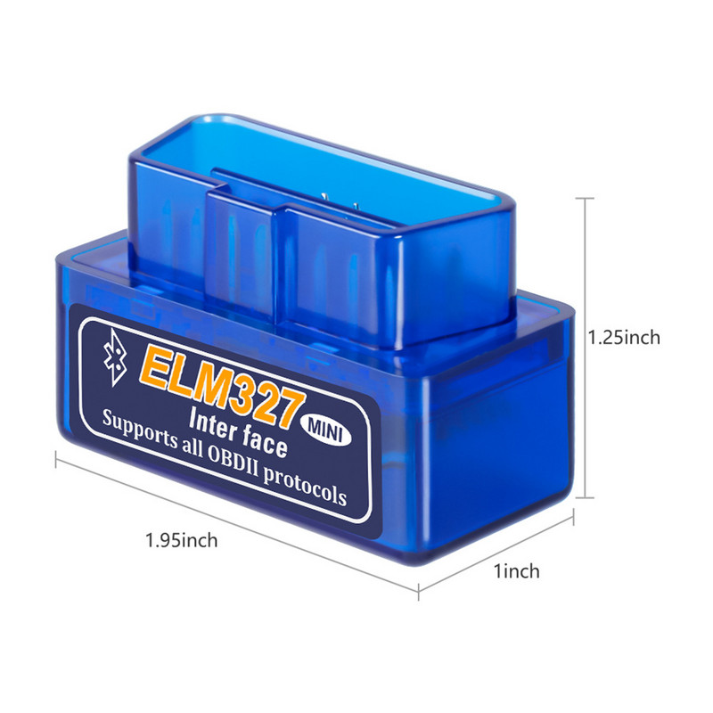 Auto rikkedetektor ELM327 Mini V2.1 Bluetooth OBD kaherežiimiline skanner auto diagnostika tööriista remondikoodi lugeja