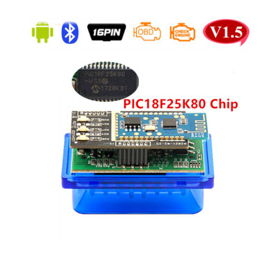 V1.5 ELM327 Bluetooth ELM327 Auto Alati & PIC18F25K80 čip OBD2 OBDII Dijagnostički alat za Android Okretni moment za skener kodova automobila