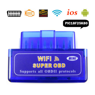 Skener ELM-327 OBD2 pre auto ELM327 WiFi V1.5 Autodiagnostické nástroje ELM 327 V 1.5 Wi-Fi OBD 2 Čítačky kódov - skener pre iOS