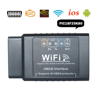 Skener ELM-327 OBD2 pre auto ELM327 WiFi V1.5 Autodiagnostické nástroje ELM 327 V 1.5 Wi-Fi OBD 2 Čítačky kódov - skener pre iOS