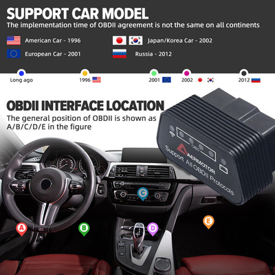 Scaner OBD2 pentru instrument de diagnosticare auto Skoda Scanner WIFI Scanner ELM327 pentru Skoda Superb Octavia Karoq Kodiaq Fabia Citigo Yeti