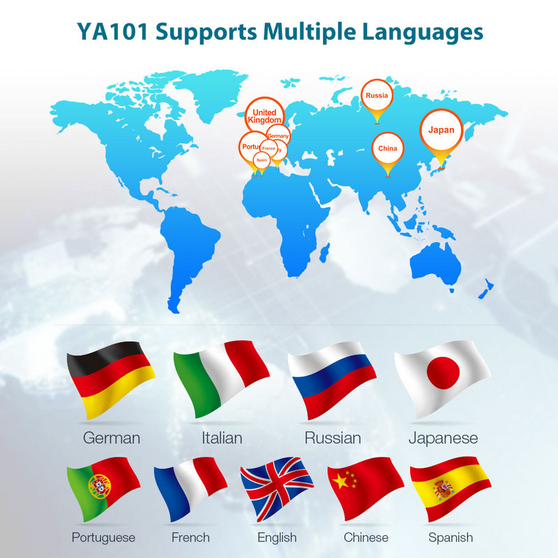 OBDResource Car OBD2 Scanner YA101 12V Full OBDII Functions Check Engine Error Code Reader Diagnostic Tool Free Update Lifetime