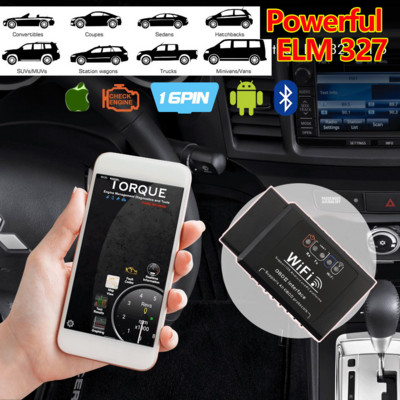 Valódi V1.5 WiFi Elm327 Trcuk kisteherautóhoz SUV Jármű Auto Scanner ELM 327 Támogatás IOS Android PC OBD2 Mérnöki diagnosztikai eszköz