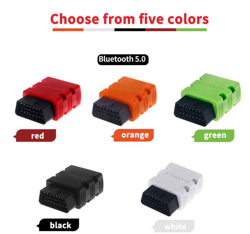KONNWEI KW902 ELM327 OBD2 skanner V1.5 Uusim Bluetooth 5.0 OBD2 skanner Androidi IOS-i telefoni OBDII diagnostikatööriista jaoks