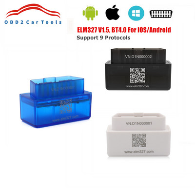 ELM327 Bluetooth Torque за Android/IOS автомобилен диагностичен кабел ELM 327 V2.1 OBD2 четци на кодове BT 4.0 инструменти за сканиране многоезични