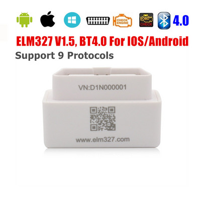 ELM327 Bluetooth Torque για Διαγνωστικό καλώδιο αυτοκινήτου Android/IOS ELM 327 V2.1 OBD2 Code Readers BT 4.0 Scan Tools Multi-Language