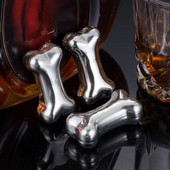 2/1 vnt 3D kaulų modeliavimo aušintuvas 304 nerūdijančio plieno ledo kubelis raudonojo vyno viskio degtinės šalto gėrimo šaldymo įrankiai