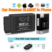 ELM327 V1.5 WIFI OBD2 WIFI skanneri autodiagnostika tööriist Kia Rio K2 Sportage Soul Mazda 3 6 CX-5 Lada Skoda Octavia jaoks