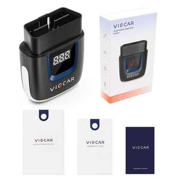 V2.2 Viecar ELM327 OBD OBD2 OBDII четец на кодове WIFI Bluetooth 4.0 USB Type-c за Android/IOS ELM 327 Автомобилен диагностичен скенер