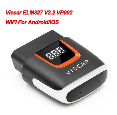 V2.2 Viecar ELM327 OBD OBD2 OBDII четец на кодове WIFI Bluetooth 4.0 USB Type-c за Android/IOS ELM 327 Автомобилен диагностичен скенер