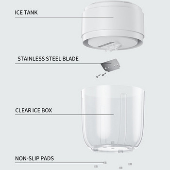 Домашна самобръсначка за лед Ръчна трошачка за лед Мини мелница за лед с градушка Мелничка за лед за кухненски джаджи