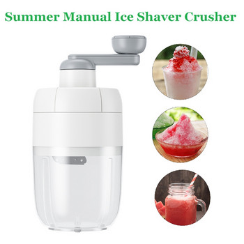 Home Ice Shaver Hand-cranked Ice Crusher Mini Hail Ice Millers Ice Grinder for Kitchen Gadgets