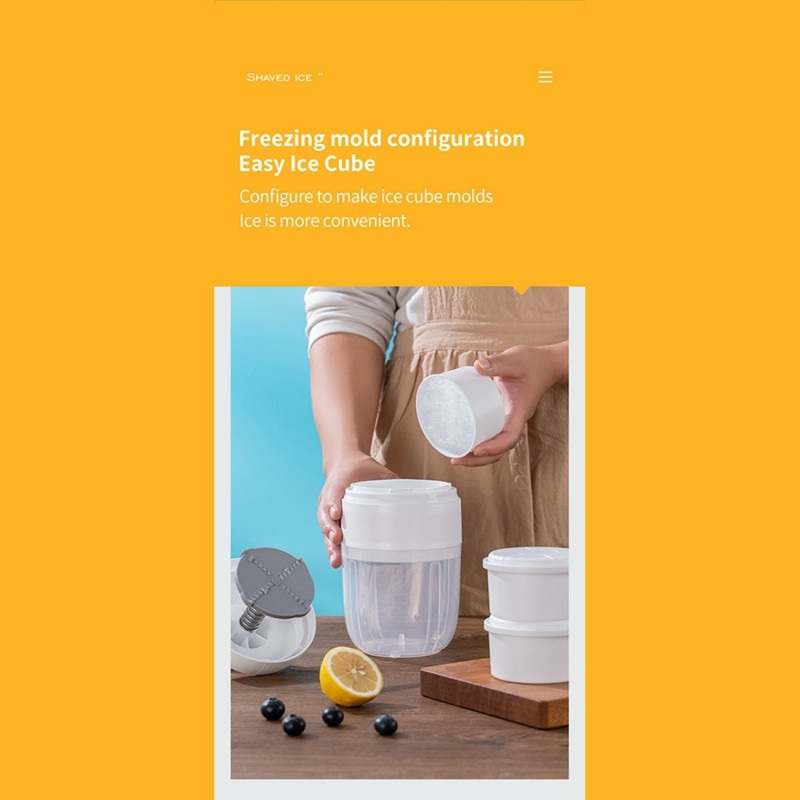 Namų ledo skustuvas Rankinis ledo smulkintuvas Mini kruša ledo malūnėlis virtuvės prietaisams