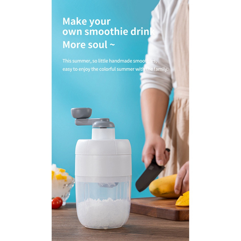 Namų ledo skustuvas Rankinis ledo smulkintuvas Mini kruša ledo malūnėlis virtuvės prietaisams