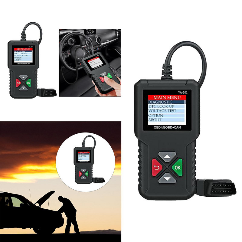 12V Plug&Play autós autóipari OBD2 szkenner kódolvasó autódiagnosztikai eszköz