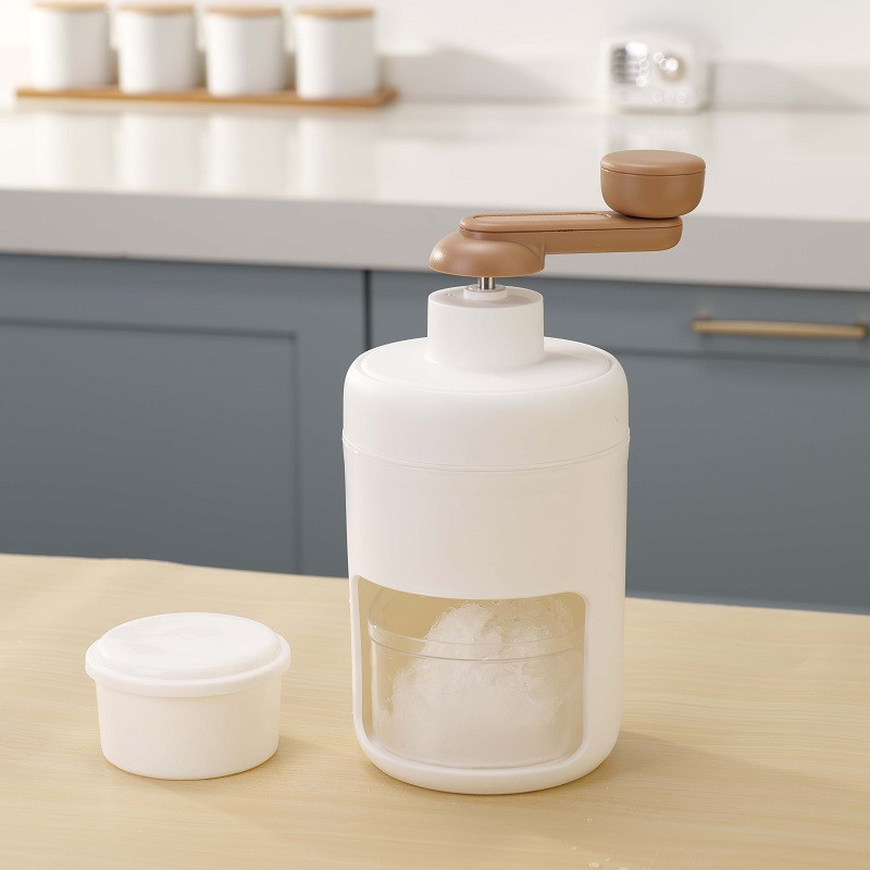 2023 m. naujausias rankinis kokteilių aparatas, 500 ml „pasidaryk pats“ ledų aparatas, ledų smulkintuvas, rankinis ledų skustuvas, kokteilių gaminimo aparatas