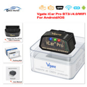 „Vgate iCar Pro ELM327 V2.3 Bluetooth 4.0 WIFI OBD 2 OBD2“ automobilių diagnostikos įrankių nuskaitymas ELM 327 automatinės diagnostikos įrankis, skirtas IOS / Android