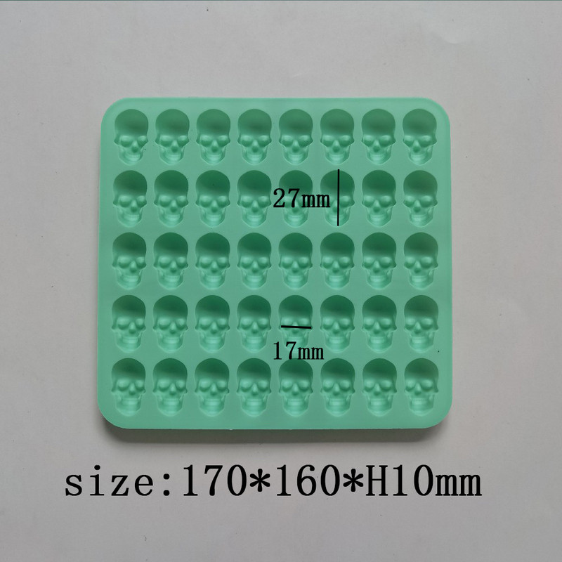 Silikonski kalup za kockice leda s 40 rupa DIY Bar Party Cool Whiskey Kalup za čokoladni sapun Kuhinjski alat za izradu kalupa za fondan za torte