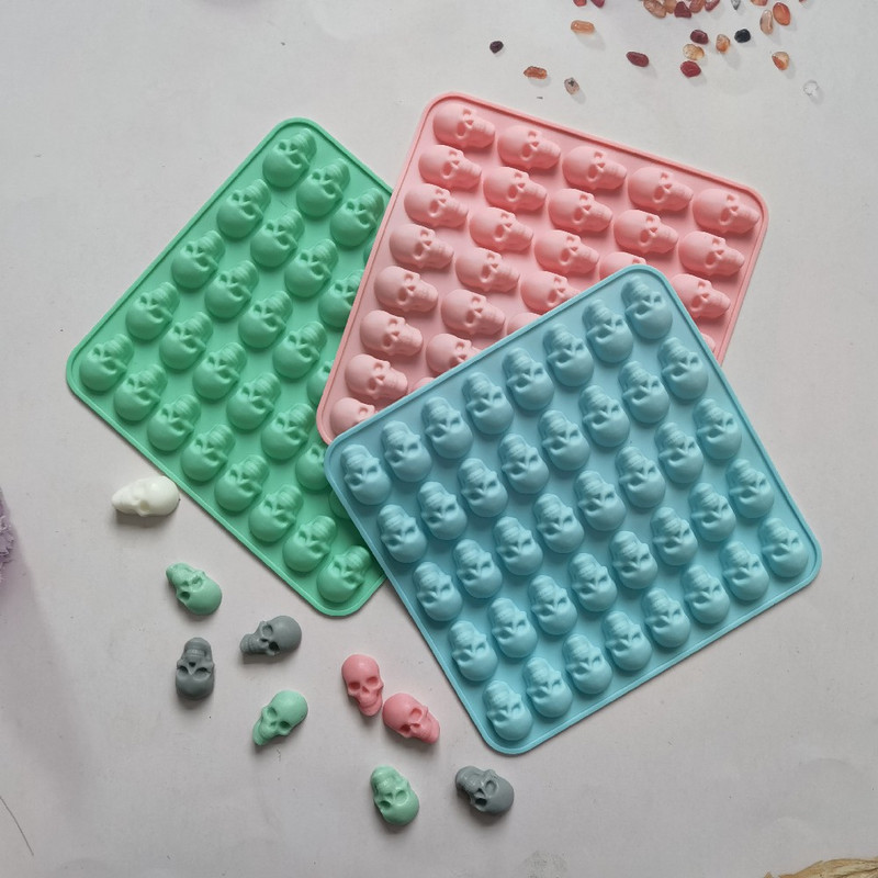 Silikonski kalup za kockice leda s 40 rupa DIY Bar Party Cool Whiskey Kalup za čokoladni sapun Kuhinjski alat za izradu kalupa za fondan za torte