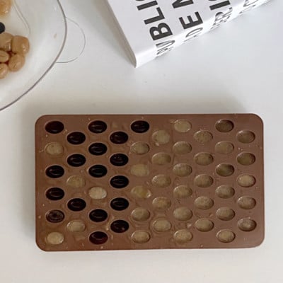 Aukštos kokybės silikono kavos pupelių ledo kubelio grotelės kakavos pupelių ledo kubelio kūrybingas šaldyto ledo bloko ledų formos dizainas