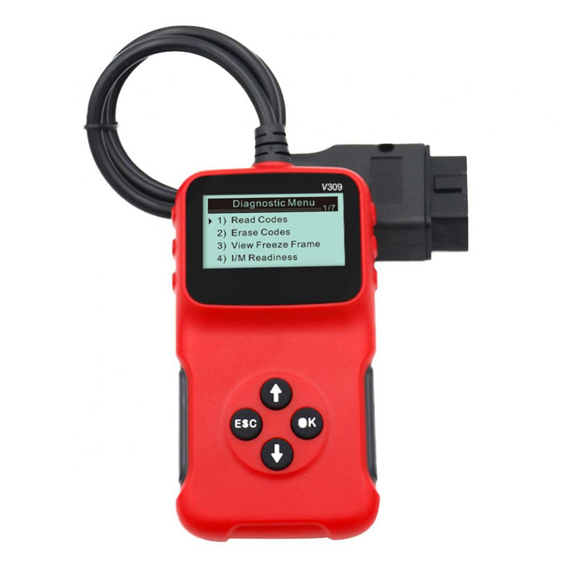 Diagnostický skener porúch V309 Čítačka kódov auto OBD OBD2 ELM327 Kontrolný nástroj