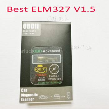 HH OBD ELM327 V1.5 Auto Diagnostic Tool Bluetooth ELM327 V2.1 V1.5 Code Reader Υποστήριξη όλων των πρωτοκόλλων OBD2 για Android