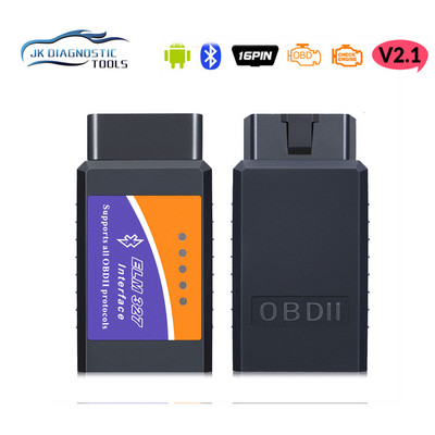 ELM327 EOBD V2.1 Bluetooth OBD2 autómotor leolvasó eszköz hibakód olvasó automatikus diagnosztikai eszközök OBD2 7 protokollt támogat