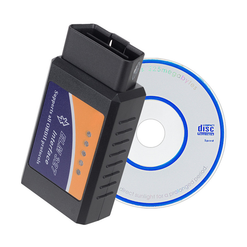 ELM327 EOBD V2.1 Bluetooth OBD2 Инструмент за скенер на двигателя на автомобила Четец на кодове за грешки Автодиагностични инструменти OBD2 поддържа 7 протокола