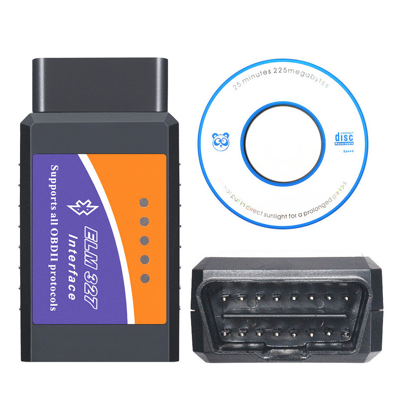 ELM327 EOBD V2.1 Bluetooth OBD2 Инструмент за скенер на двигателя на автомобила Четец на кодове за грешки Автодиагностични инструменти OBD2 поддържа 7 протокола