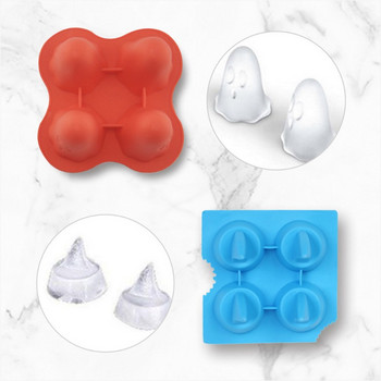 3D Shark Fin Shape Silicone Ice Cube Tray Ice Cream Maker Ice Cube Maker Mold Cocktail Whisky Ice Cube