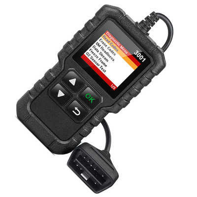 Четци на кодове Преносим мини CR3001 Инструменти за диагностика на автомобили Поддръжка на светлинни скенери Тестване на инструменти за компоненти на инструменти