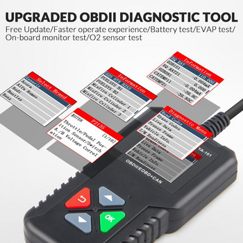 Car OBDII Full Diagnostic OBD2 Scanner YA101 for 12V Automotive Engine Diagnostic Tool Car OBDII Code Reader ELM327 Code Reader