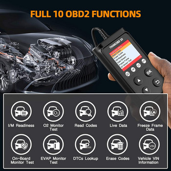 THINKCAR THINKOBD 20 OBD2 Εργαλείο διάγνωσης σαρωτή αυτοκινήτου Σαρωτής αυτοκινήτου Πλήρης έλεγχος κινητήρα Αναγνώστης κώδικα ODB2 Αυτόματη διάγνωση